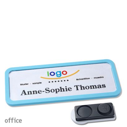Naambadges office quick-print magneet smag® magneet, extra sterk | null | 75 x 27 mm