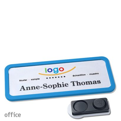 Naambadges office quick-print magneet smag® magneet, extra sterk | null | 75 x 27 mm