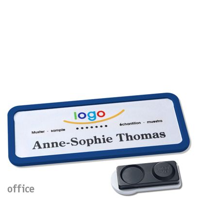 Naambadges office quick-print magneet smag® magneet, extra sterk | null | 75 x 27 mm