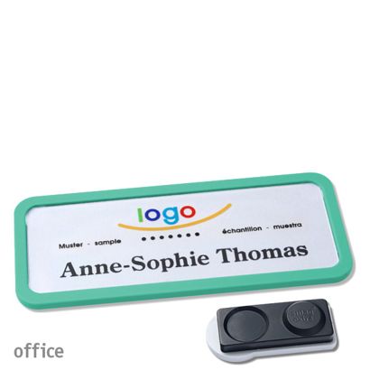 Naambadges office quick-print magneet smag® magneet, extra sterk | null | 75 x 27 mm
