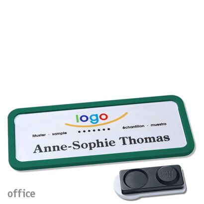 Naambadges office quick-print magneet smag® magneet, extra sterk | null | 75 x 27 mm