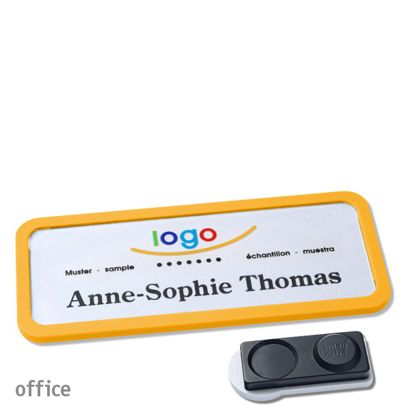 Naambadges office quick-print magneet smag® magneet, extra sterk | null | 75 x 27 mm