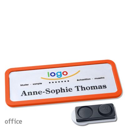 Naambadges office quick-print magneet smag® magneet, extra sterk | null | 75 x 27 mm