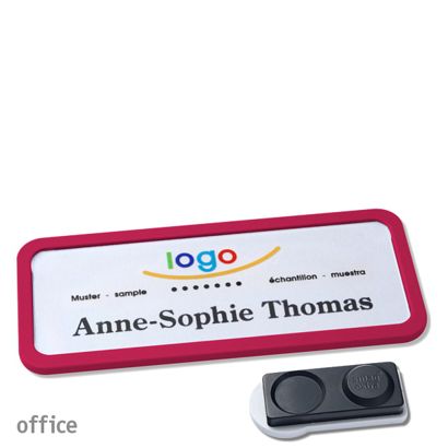 Naambadges office quick-print magneet smag® magneet, extra sterk | null | 75 x 27 mm