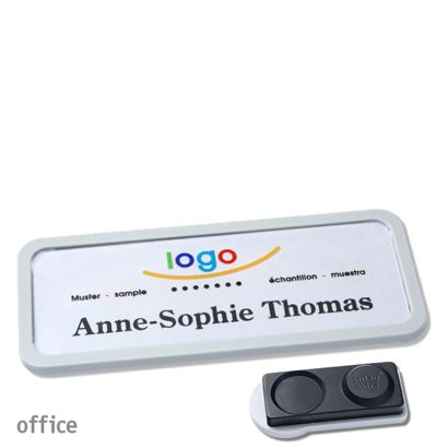 Naambadges office quick-print magneet smag® magneet, extra sterk | null | 75 x 27 mm