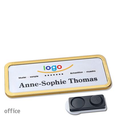 Naambadges office quick-print magneet smag® magneet, extra sterk | null | 75 x 27 mm