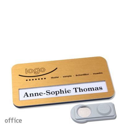 Naambadges office alu-print magneet smag® magneet | null