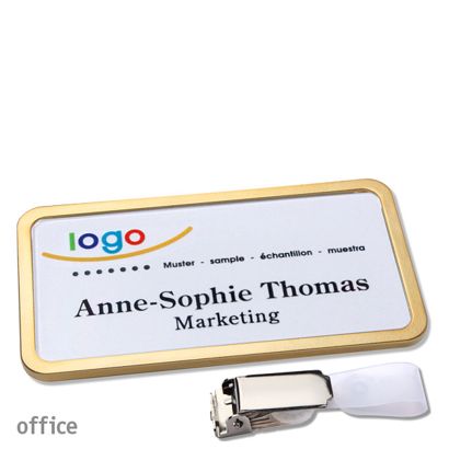 Naambadges office quick-print Ophangclip Ophangclip | null | 75 x 37 mm
