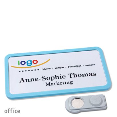 Naambadges office quick-print magneet smag® magneet | null | 75 x 37 mm