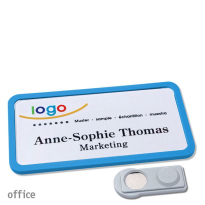Naambadges office quick-print magneet smag® magneet | null | 75 x 37 mm