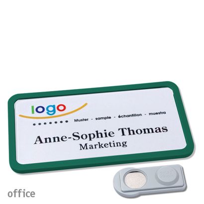 Naambadges office quick-print magneet smag® magneet | null | 75 x 37 mm