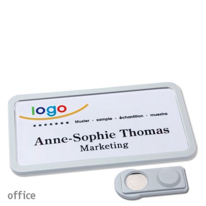 Naambadges office quick-print magneet smag® magneet | null | 75 x 37 mm