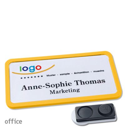 Naambadges office quick-print magneet smag® magneet, extra sterk | null | 75 x 37 mm
