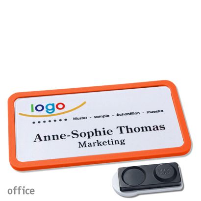 Naambadges office quick-print magneet smag® magneet, extra sterk | null | 75 x 37 mm