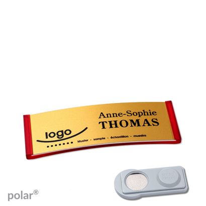 Naambadges polar® alu-complete magneet smag® magneet | null | null | 64 x 22 mm