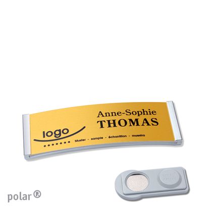 Naambadges polar® alu-complete magneet smag® magneet | null | null | 64 x 22 mm