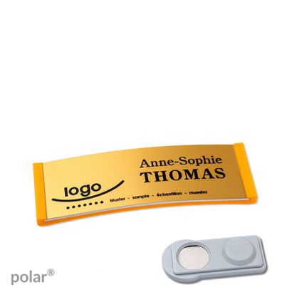 Naambadges polar® alu-complete magneet smag® magneet | null | null | 64 x 22 mm