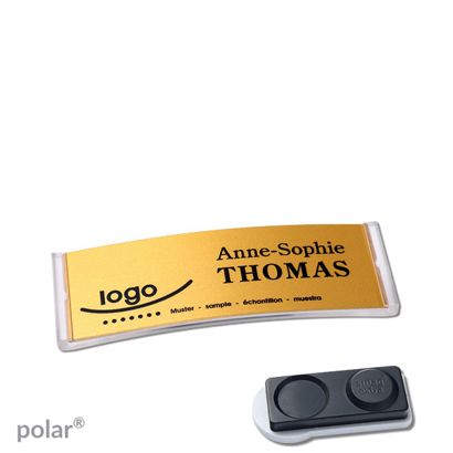 Naambadges polar® alu-complete magneet smag® magneet, extra sterk | null | null | 64 x 22 mm