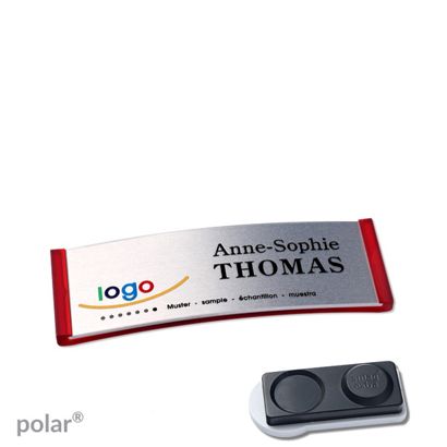 Naambadges polar® alu-complete magneet smag® magneet, extra sterk | null | null | 64 x 22 mm