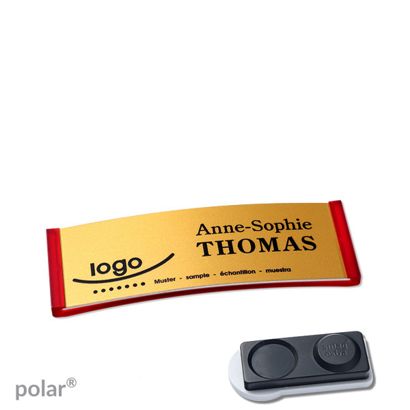 Naambadges polar® alu-complete magneet smag® magneet, extra sterk | null | null | 64 x 22 mm
