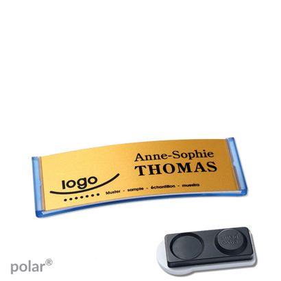 Naambadges polar® alu-complete magneet smag® magneet, extra sterk | null | null | 64 x 22 mm