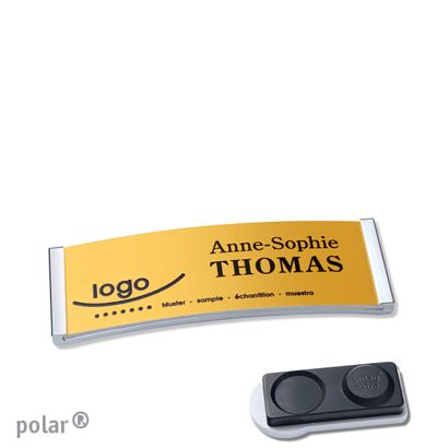 Naambadges polar® alu-complete magneet smag® magneet, extra sterk | null | null | 64 x 22 mm