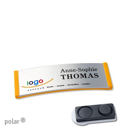 Naambadges polar® alu-complete magneet smag® magneet, extra sterk | null | null | 64 x 22 mm