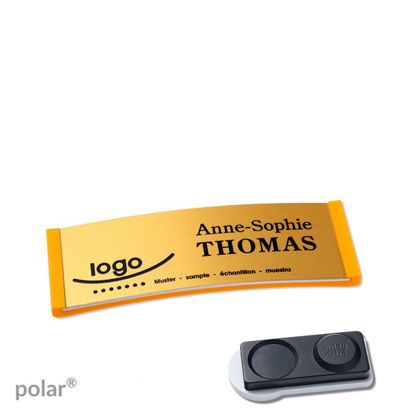 Naambadges polar® alu-complete magneet smag® magneet, extra sterk | null | null | 64 x 22 mm