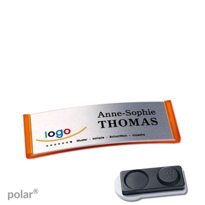 Naambadges polar® alu-complete magneet smag® magneet, extra sterk | null | null | 64 x 22 mm