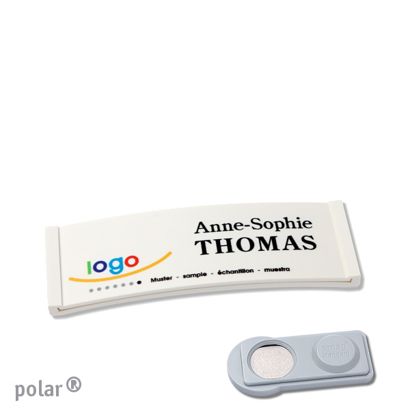 Naambadges polar® color-complete magneet smag® magneet | null | 64 x 22 mm