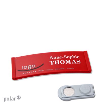 Naambadges polar® color-complete magneet smag® magneet | null | 64 x 22 mm