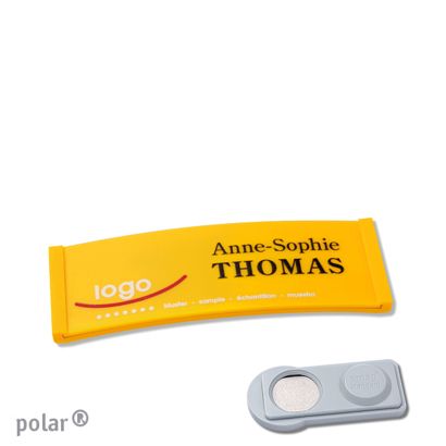 Naambadges polar® color-complete magneet smag® magneet | null | 64 x 22 mm