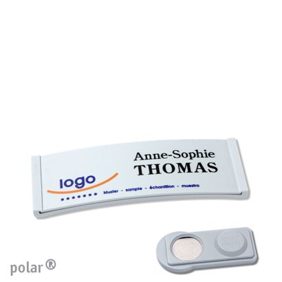 Naambadges polar® color-complete magneet smag® magneet | null | 64 x 22 mm