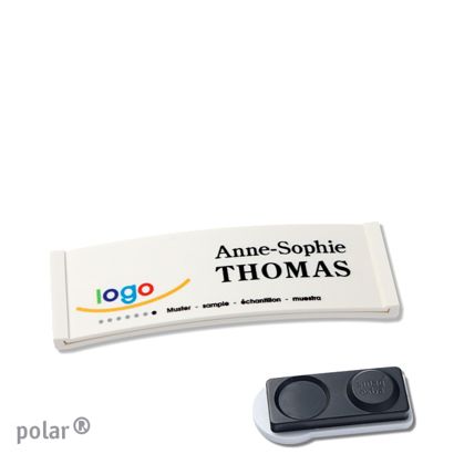 Naambadges polar® color-complete magneet smag® magneet, extra sterk | null | 64 x 22 mm
