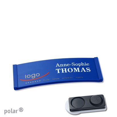 Naambadges polar® color-complete magneet smag® magneet, extra sterk | null | 64 x 22 mm