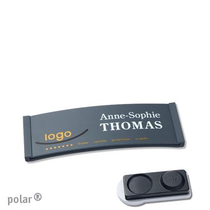 Naambadges polar® color-complete magneet smag® magneet, extra sterk | null | 64 x 22 mm