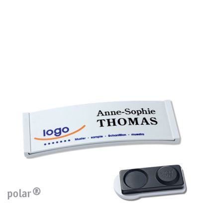 Naambadges polar® color-complete magneet smag® magneet, extra sterk | null | 64 x 22 mm