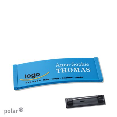 Naambadges polar® color-complete magneet Roestvrij stalen pin | null | 64 x 22 mm