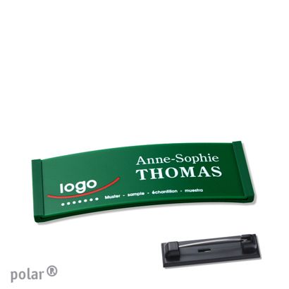 Naambadges polar® color-complete magneet Roestvrij stalen pin | null | 64 x 22 mm