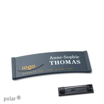 Naambadges polar® color-complete magneet Roestvrij stalen pin | null | 64 x 22 mm