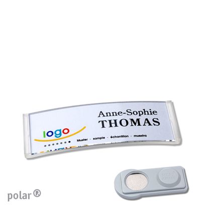 Naambadges polar® quick-print magneet smag® magneet | null | 64 x 22 mm