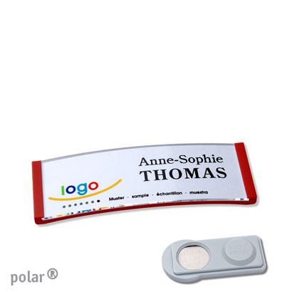 Naambadges polar® quick-print magneet smag® magneet | null | 64 x 22 mm