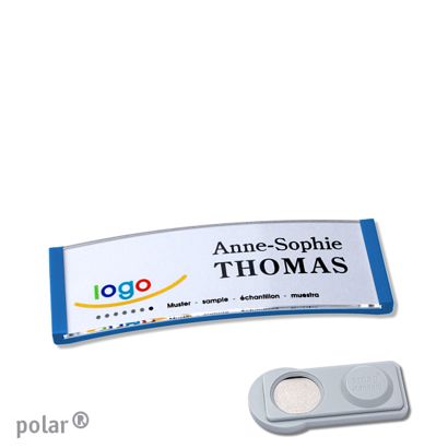 Naambadges polar® quick-print magneet smag® magneet | null | 64 x 22 mm