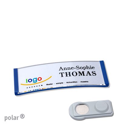 Naambadges polar® quick-print magneet smag® magneet | null | 64 x 22 mm