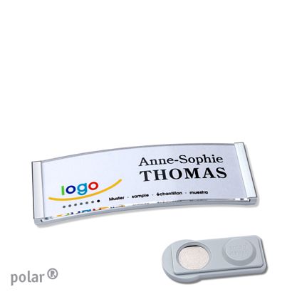 Naambadges polar® quick-print magneet smag® magneet | null | 64 x 22 mm