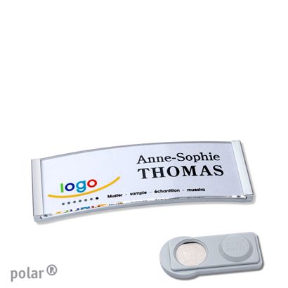 Naambadges polar® quick-print magneet smag® magneet | null | 64 x 22 mm