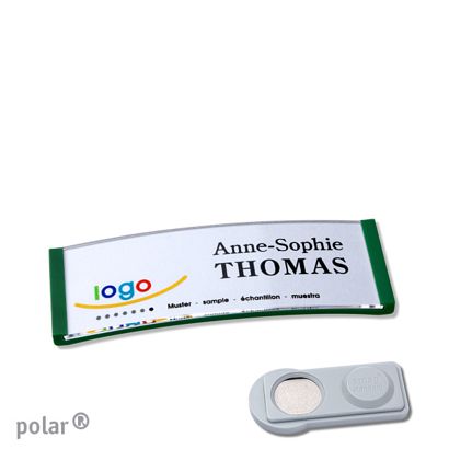 Naambadges polar® quick-print magneet smag® magneet | null | 64 x 22 mm