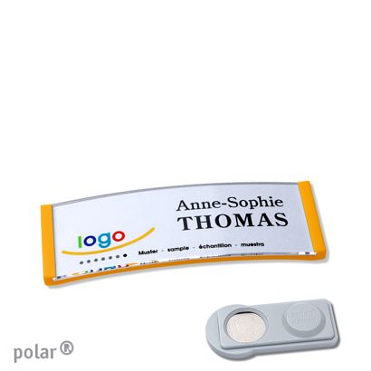 Naambadges polar® quick-print magneet smag® magneet | null | 64 x 22 mm