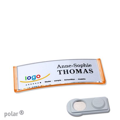Naambadges polar® quick-print magneet smag® magneet | null | 64 x 22 mm