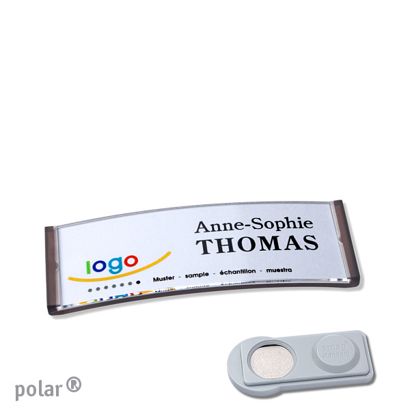 Naambadges polar® quick-print magneet smag® magneet | null | 64 x 22 mm